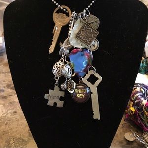 charm necklace  pastel