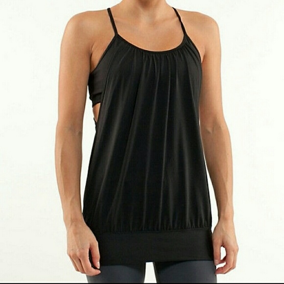 Like new Lululemon black no limits tank