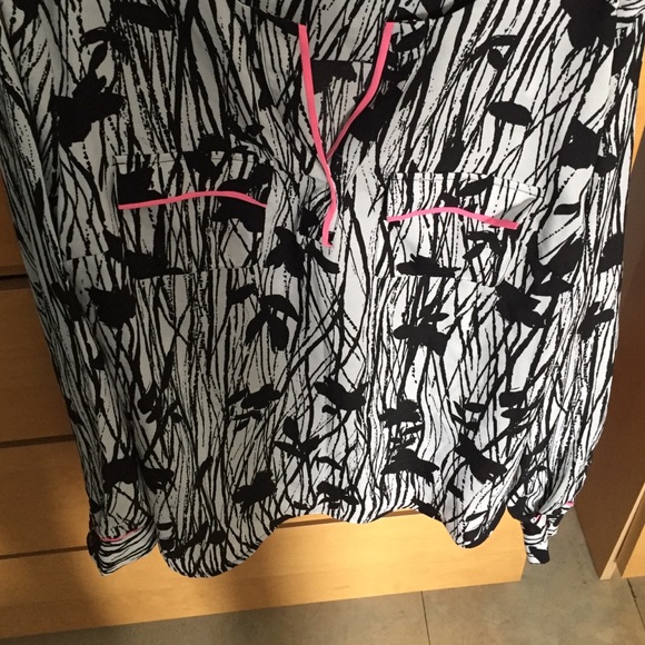 New York and Co  Black and white blouse