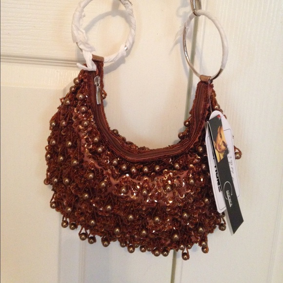 Brown sequence purse
