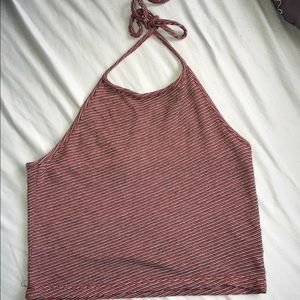 Brandy Melville striped halter