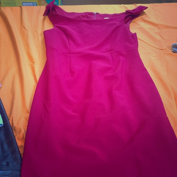 Asos red maternity dress.