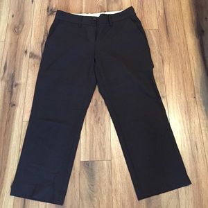 Chocolate brown cropped slacks from limited