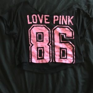 Love Pink cropped top size XS
