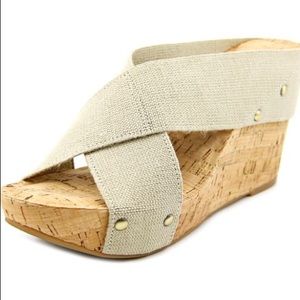 Lucky Brand Miller2 canvas wedge