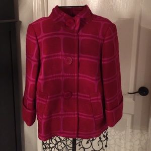 Trina Turk Red & Pink Jacket/ Blazer