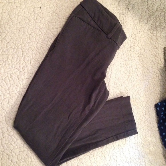 Grey jeggings skinny dress pants