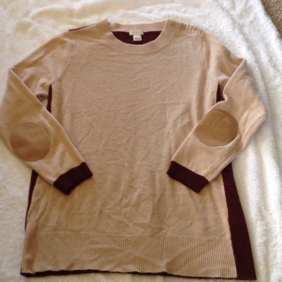 Colorblock Sweater With Elbow Patch - image 1