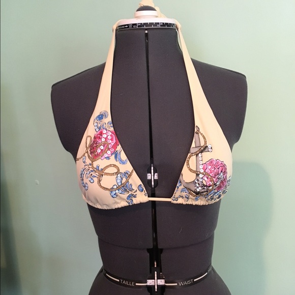 VS halter sequin bathing suit bikini top