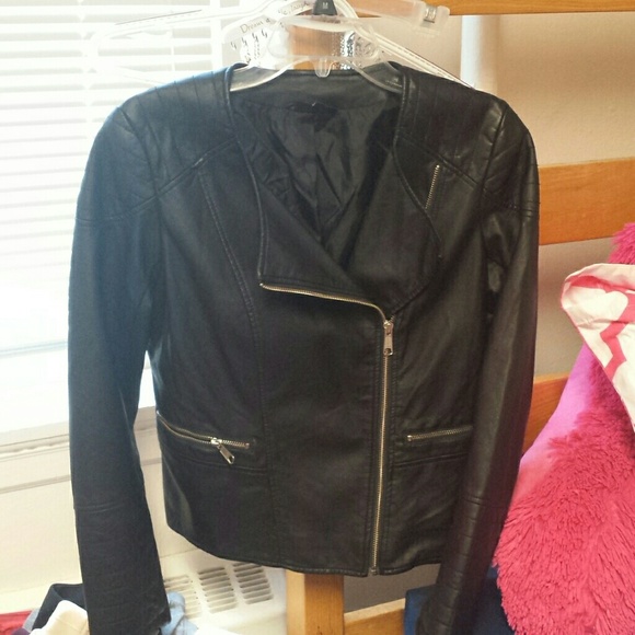 Apt. 9 Jackets & Blazers - Black faux leather jacket