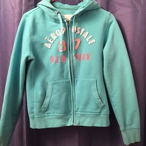 Aqua blue hoodie