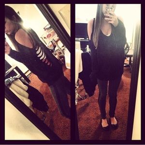 Nasty Gal black cutout sweater
