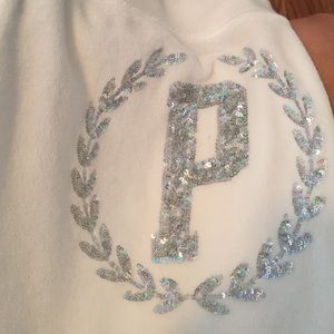 matching sweatpants to the PINK jacket.