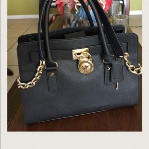 MK hamilton safiano leather east west satchel