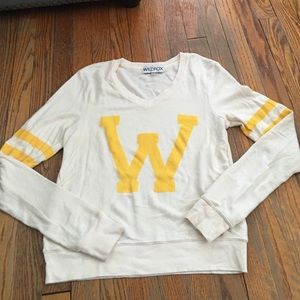 Wildfox v-neck varsity sweater