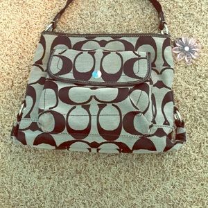 Coach black and grey cross body!