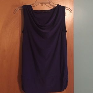 The Limited silk-like deep purple tank