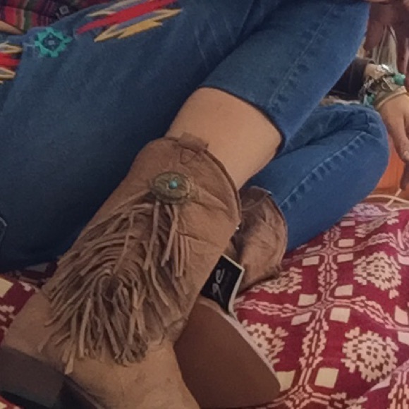 VINTAGE BOHO JEANS FREE PEOPLE BRANDY AA SKINNY - Picture 4 of 4