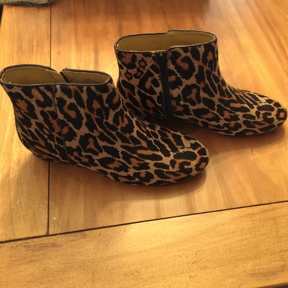 Nine West Leopard Booties