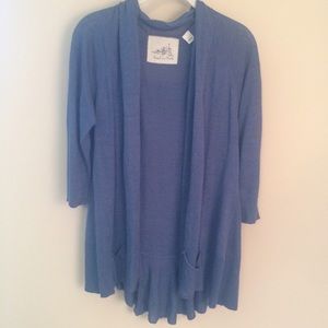 Blue cardigan