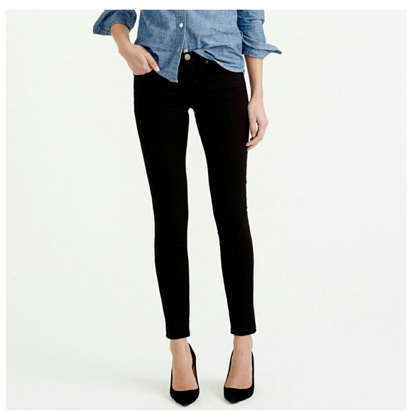 J Crew black toothpick jeans