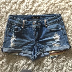 Denim shorts