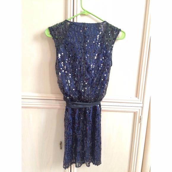 Navy Blue Sequin Dress!!! - Picture 2 of 4