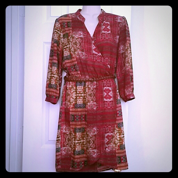 Forever 21 3/4 sleeved Boho Dress