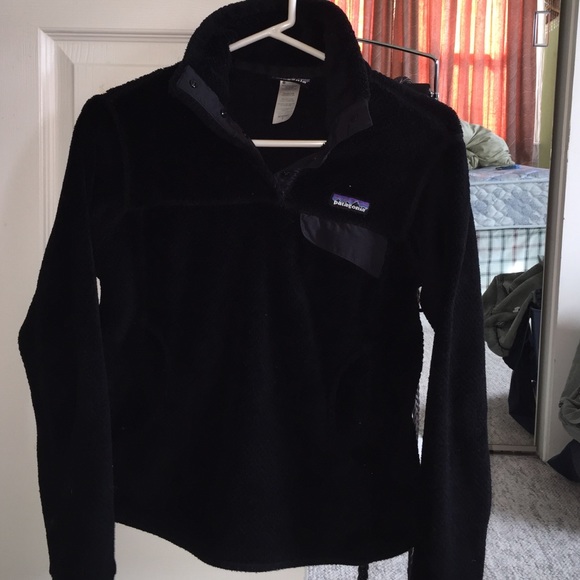 Patagonia Re-Tool Snap T Black Sweater Pullover