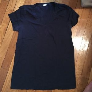 Navy Jcrew vneck tee
