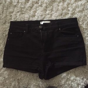 Black high waisted shorts