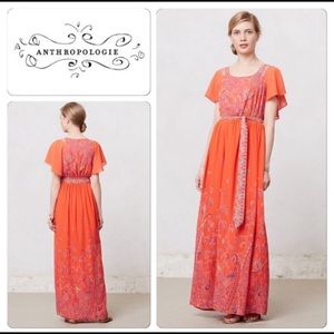 Anthropologie Paisley Maxi Dress