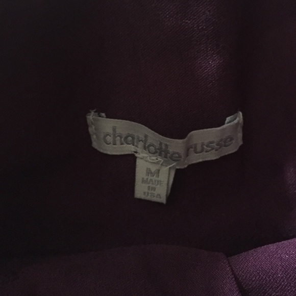 Stretch high waisted maroon shorts - Picture 2 of 4