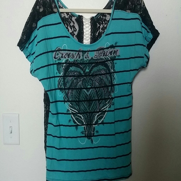 Sunday Special!Crash and Burn Sparkle and Lace Top