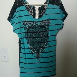 Sunday Special!Crash and Burn Sparkle and Lace Top