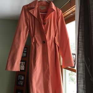 Michael Jordan coral trench coat