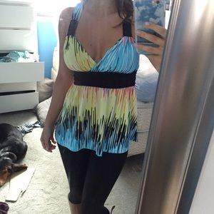 Colorful sexy tank top