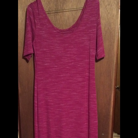 Magenta maxi dress