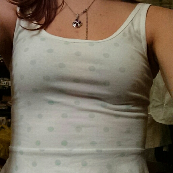 Polka Dotted Peplum top - Picture 2 of 2