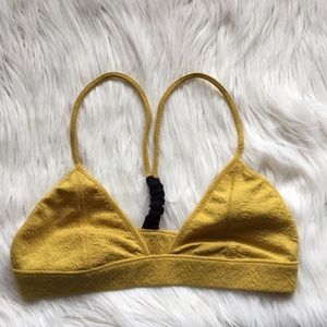 {FREE PEOPLE} Gold Triangle Bra