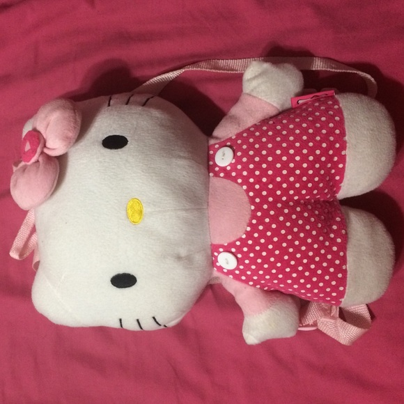 Hellokitty Stuffed Animal/ Backpack - image 1