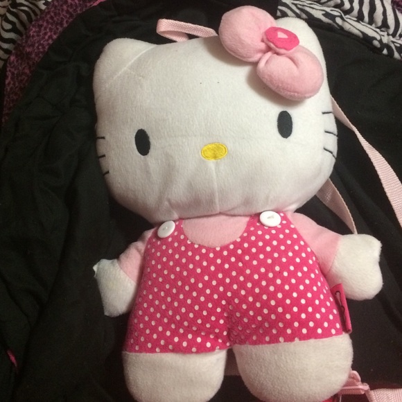 Hellokitty Stuffed Animal/ Backpack - image 4
