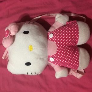 Hellokitty stuffed animal/ backpack