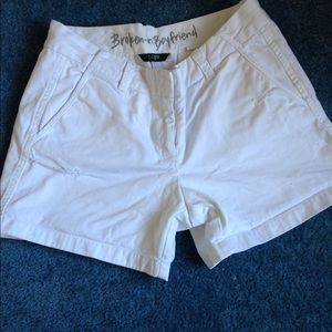 Jcrew broken in boyfriend shorts