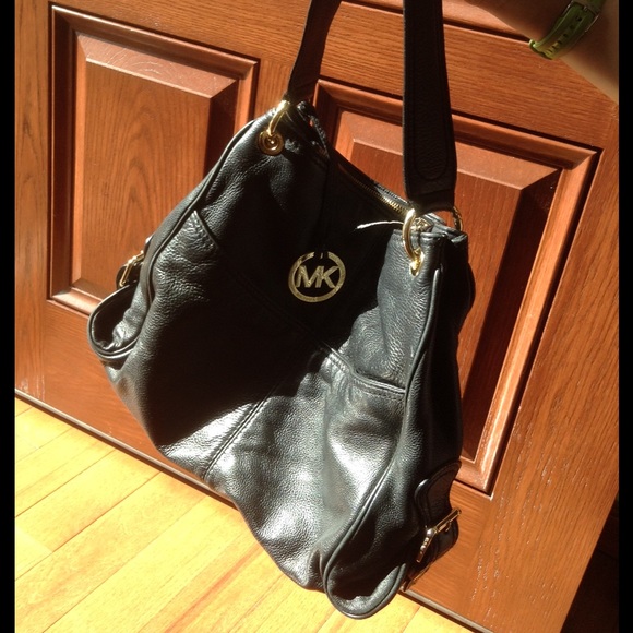 Michael Kors Black Leather Bag - Picture 4 of 4