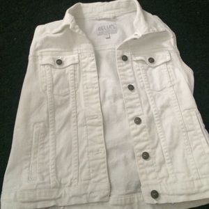 White jean jacket