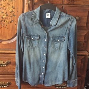 Denim SNAP button down