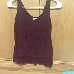 Black lace tank top