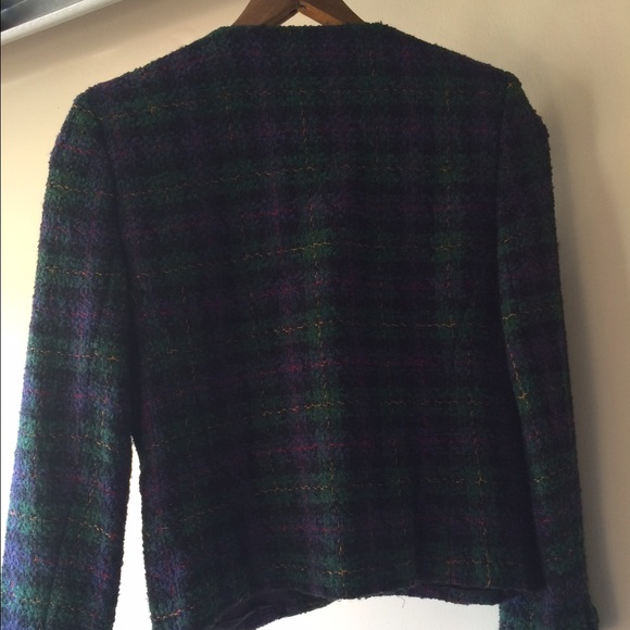Talbots vintage plaid blazer - Picture 2 of 4