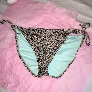 Cheetah print bottom swim suit